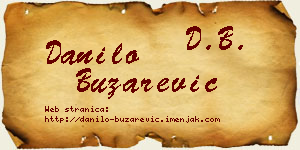 Danilo Buzarević vizit kartica